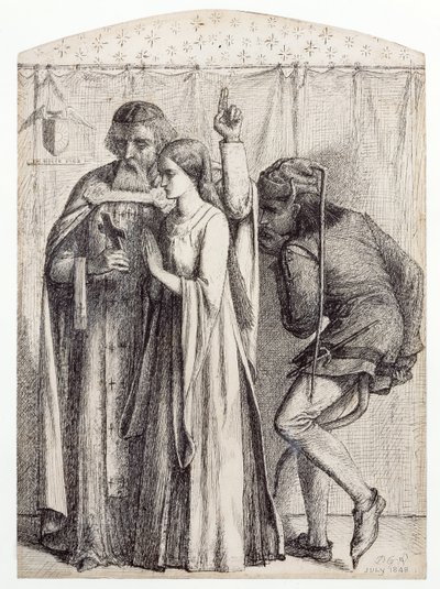 Retro me Sathana, 1848 by Dante Gabriel Charles Rossetti